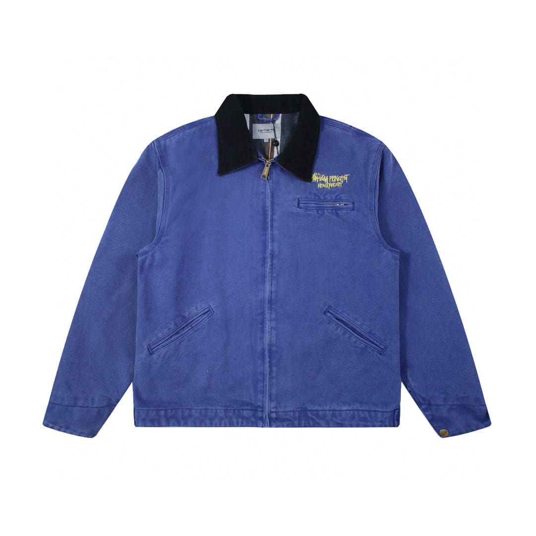 Carhartt X Stussy Detroit Vintage Jacket Loose Casual Wear for Men and Women