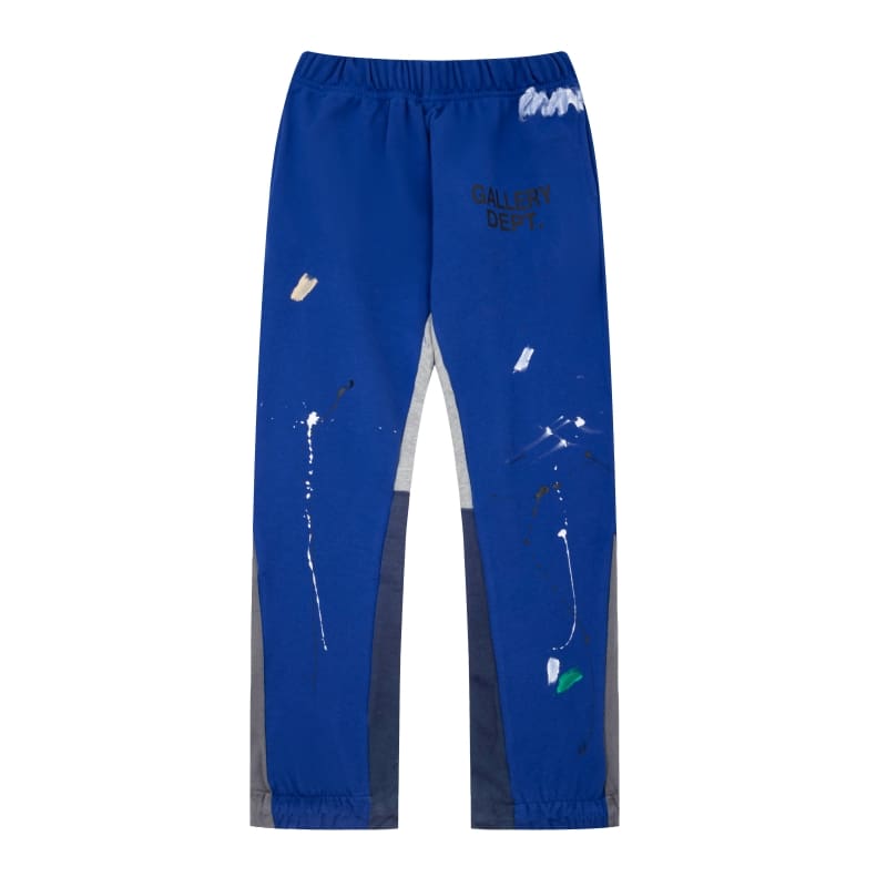 Gallery Dept hand painted splash ink contrast color trousers casual loose bootcut trousers
