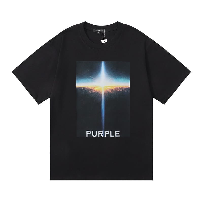 pu*re b*and loose cotton t-shirt round neck short sleeves for men