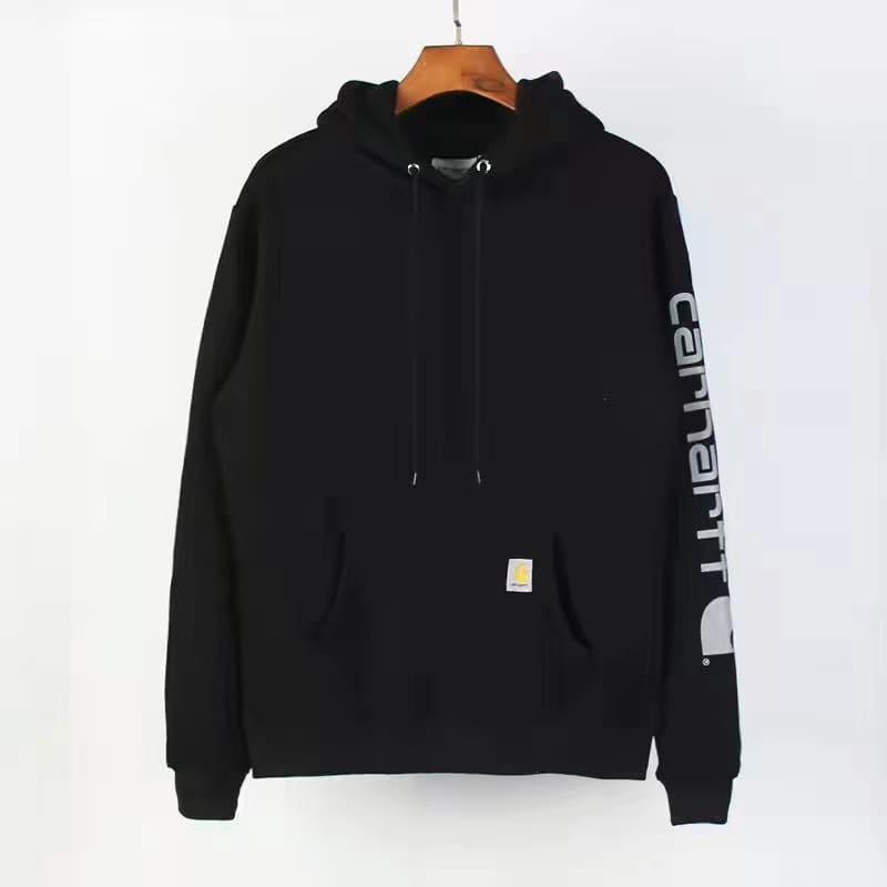 Kaha Kirin Hooded Sweater Reflective Print Fleece-Lined Hoodie