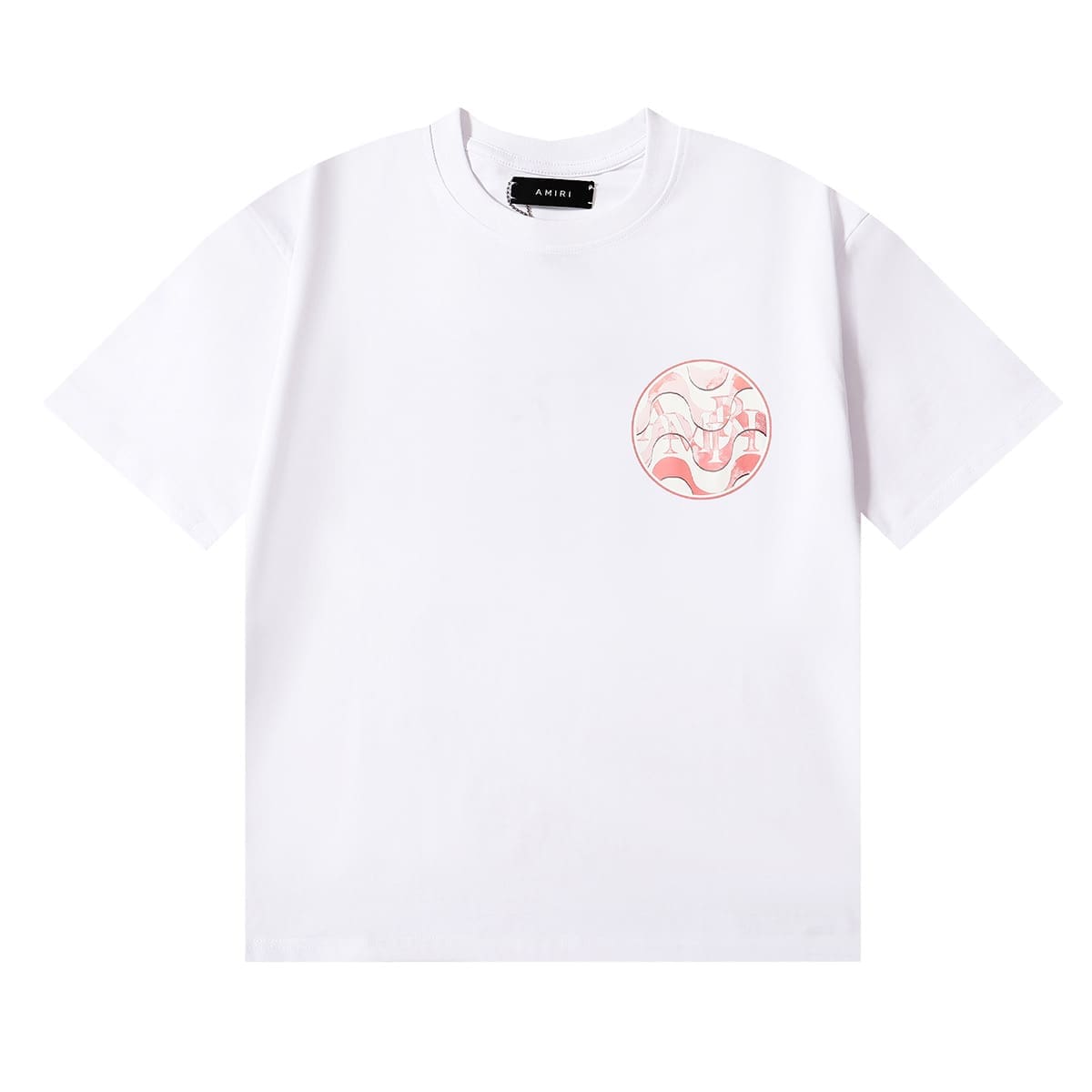 Amiri Fashion Solid Color High Street T-Shirt Retro Loose Fit 2