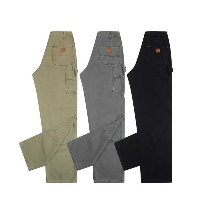 Carhartt Washed Canvas Overalls Straight Fit