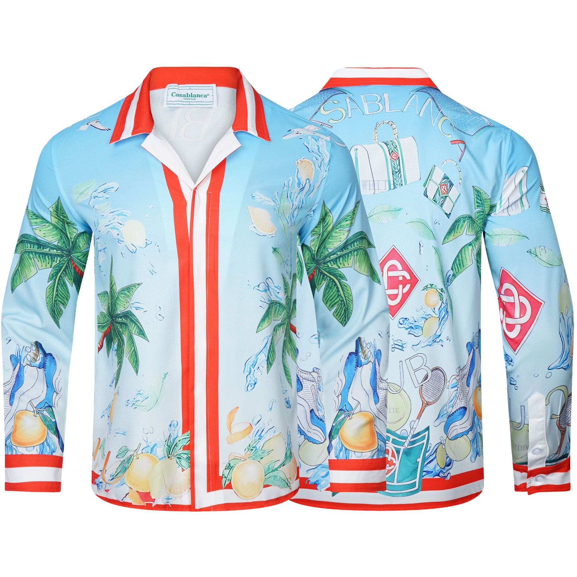 Casablanca Long Sleeve Fashion T-Shirt for Men