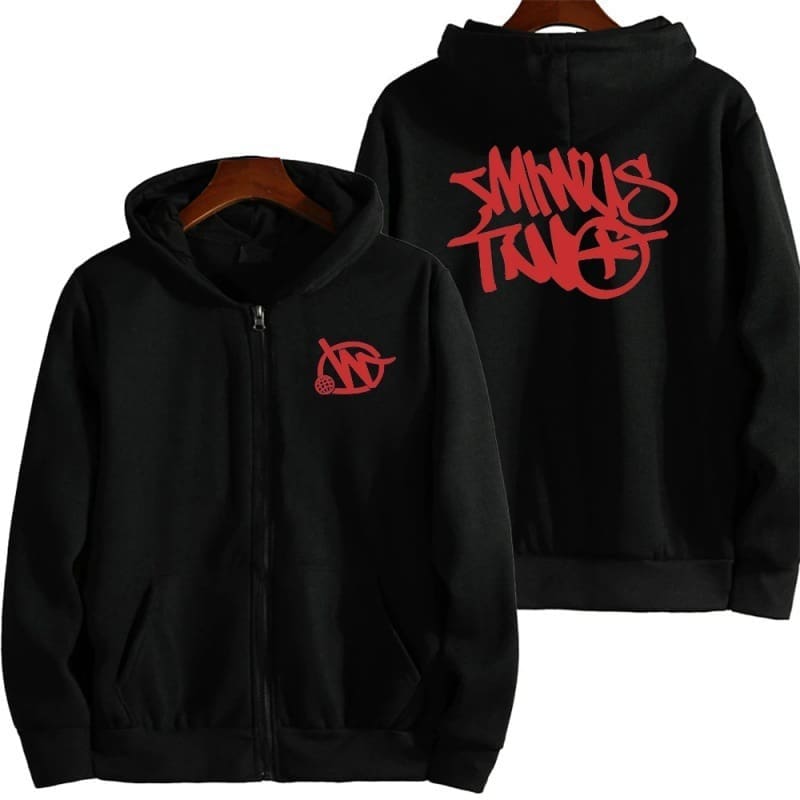 Letter Print Zipper Hoodie Coat Men’s and Women’s Spring Autumn Wear