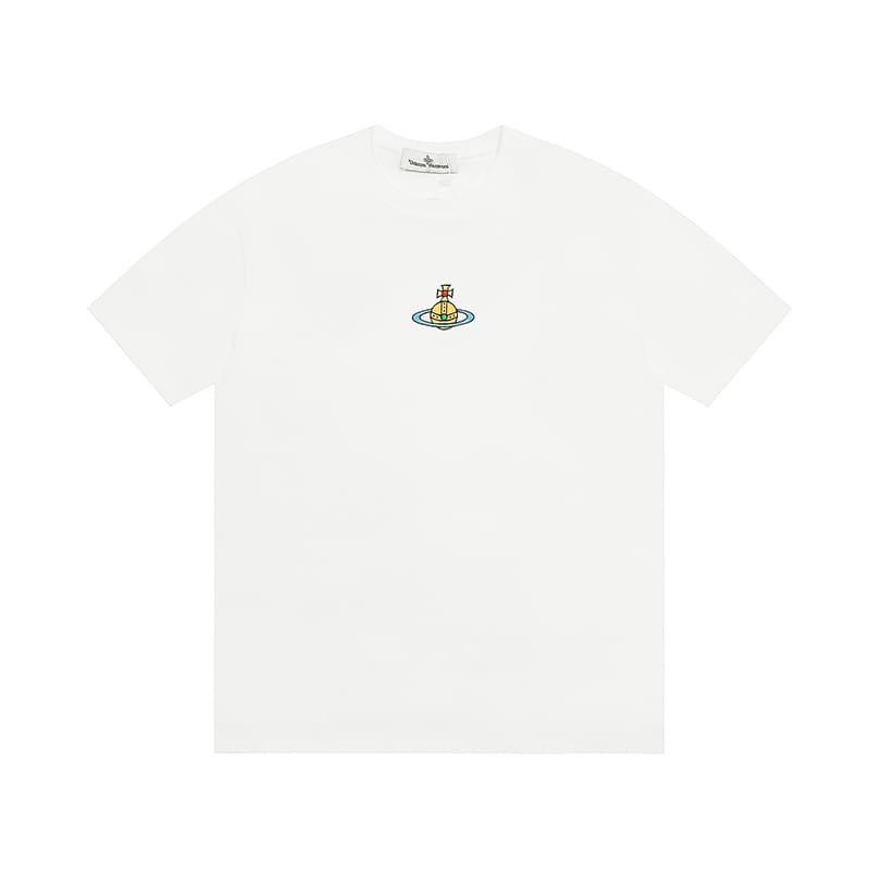 Vivienne Westwood Splash-Ink Embroidery Star Print Loose T-Shirt Half Sleeve