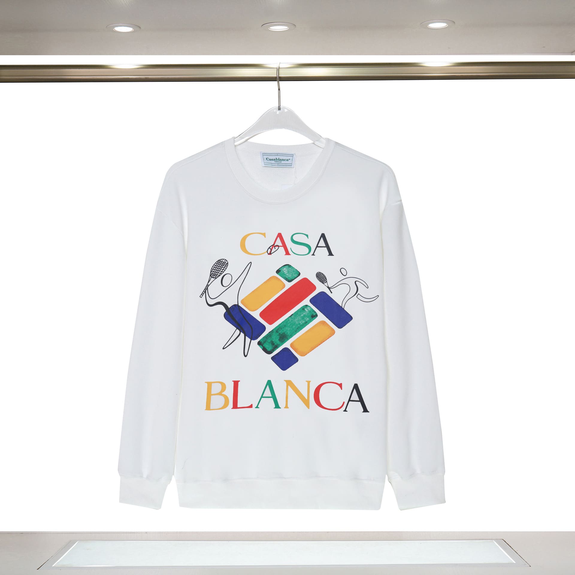 Casablanca Cotton Round-Neck Men’s Long Sleeve Sweatshirt