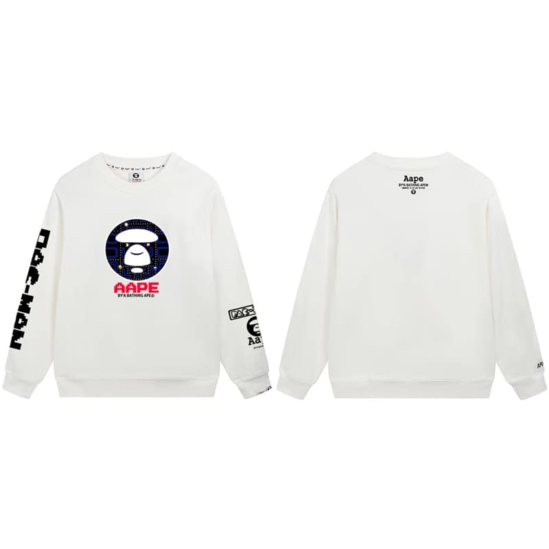 AAPE Ape Head Camouflage Loose Terry Hoodie for Men and Women