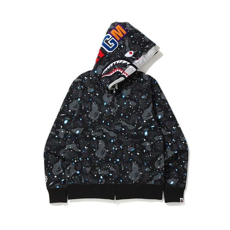 AAPE Ape Head Camouflage Zip Hoodie for Men and Women