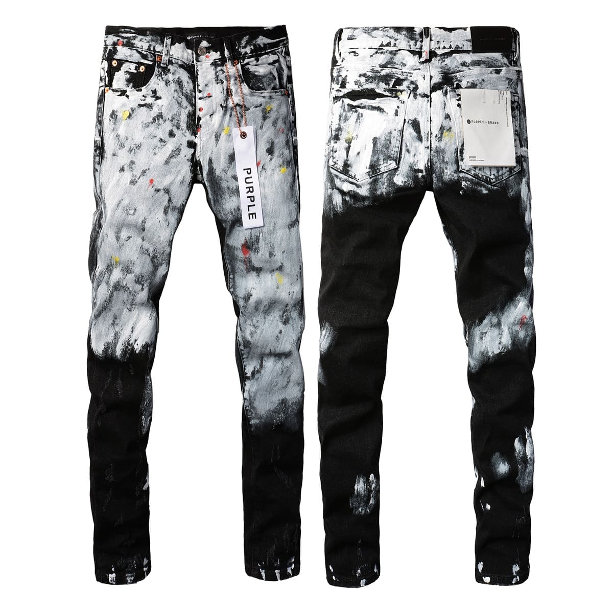pu*re b*and high street white paint distressed jeans 9020