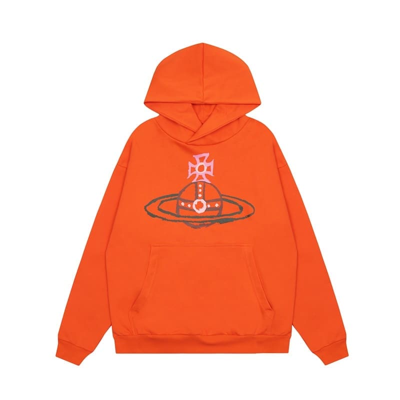 Vivienne Westwood Terry Hooded Sports Leisure Sweater for Men and Women