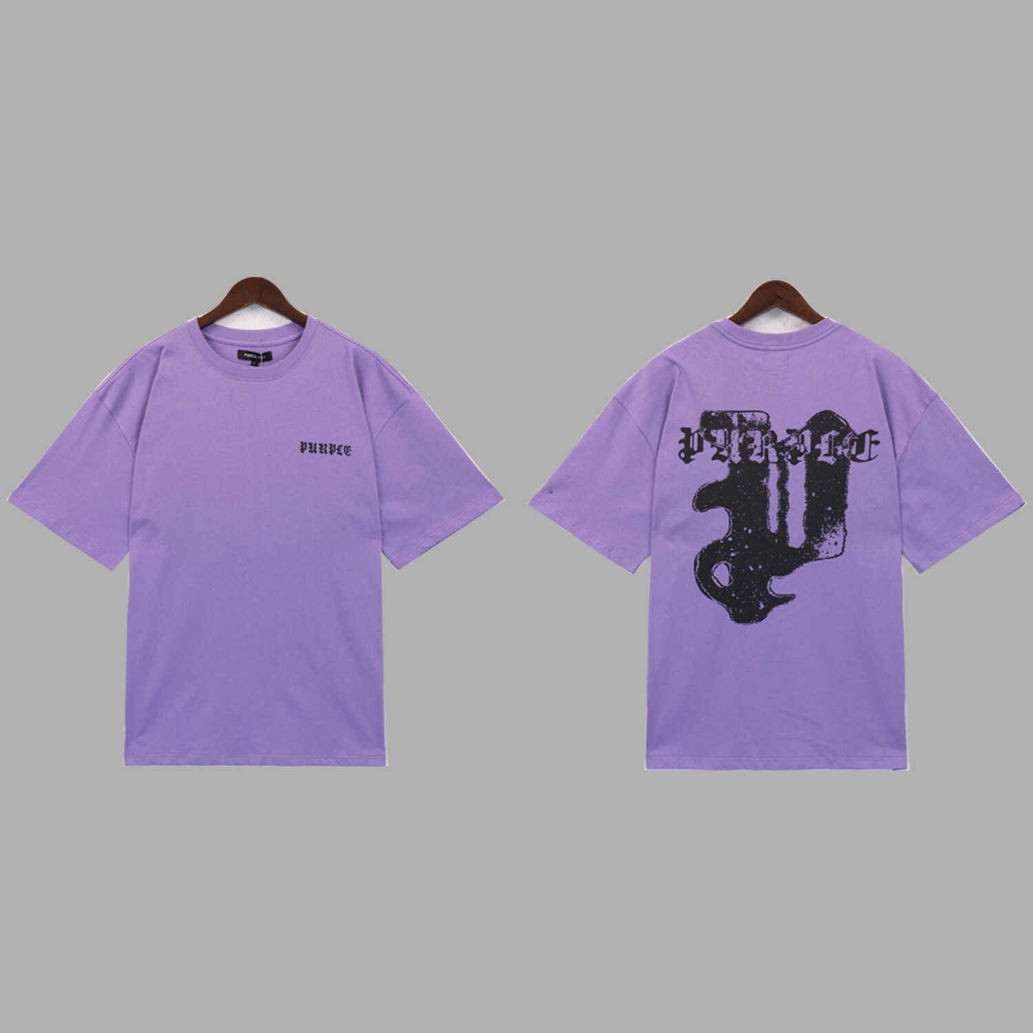 saint vintage pu*re b*and gothic letter print t-shirt