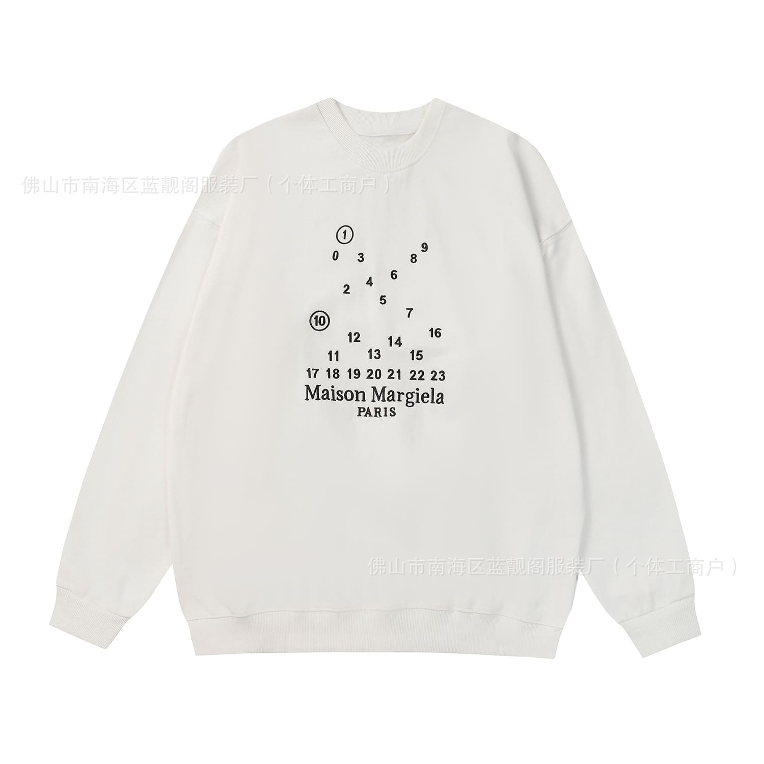 Maison Margiela MM6 Terry Round Neck Sweater for Men and Women