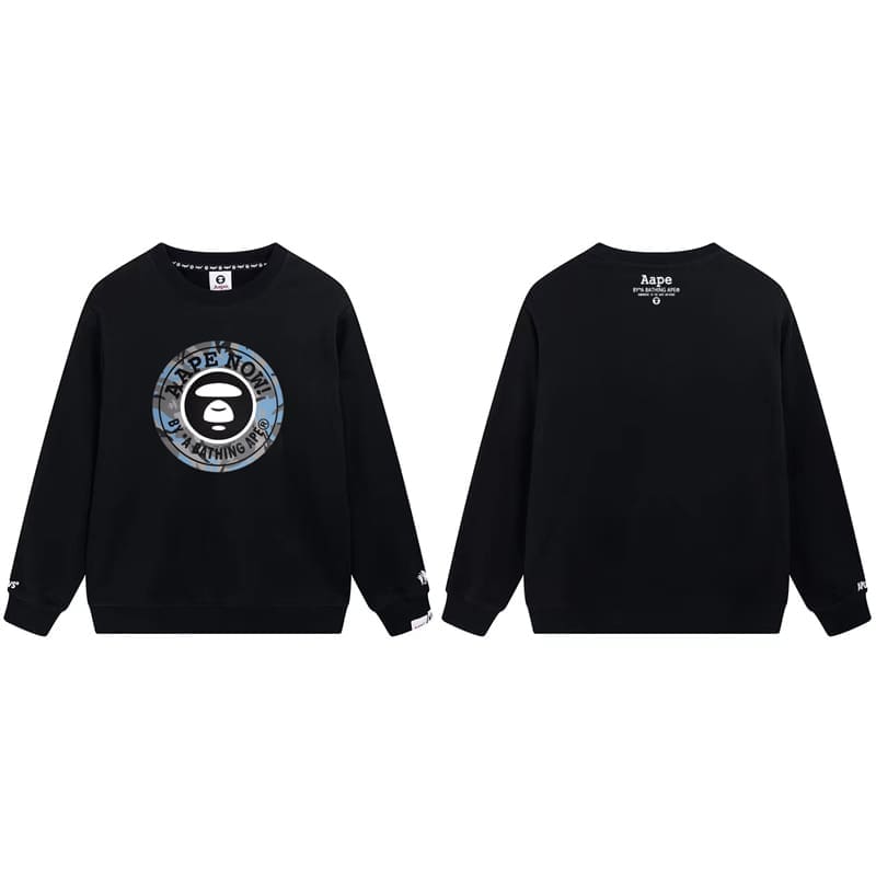 AAPE Ape Head Camouflage Loose Terry Hoodie for Men and Women