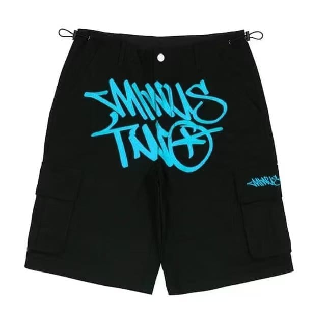 Minus Two High Waist Straight Workwear Shorts Hip Hop Style