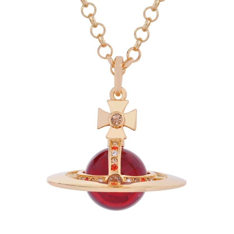 Vivienne Westwood Saturn Large Three-Dimensional Planet Necklace Classic Style