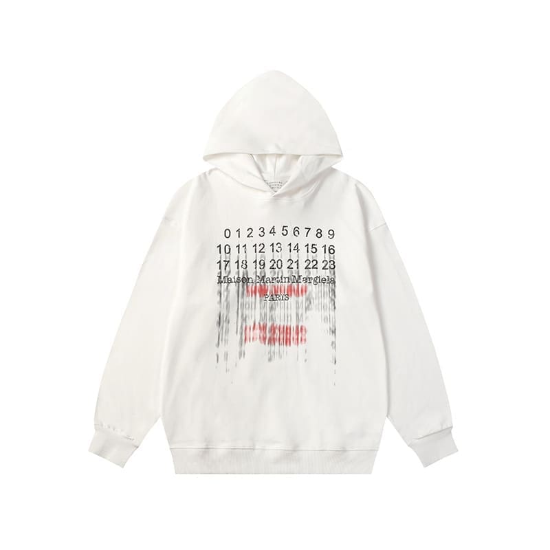Maison Margiela High Street Vintage Letter Print Sweater for Men and Women