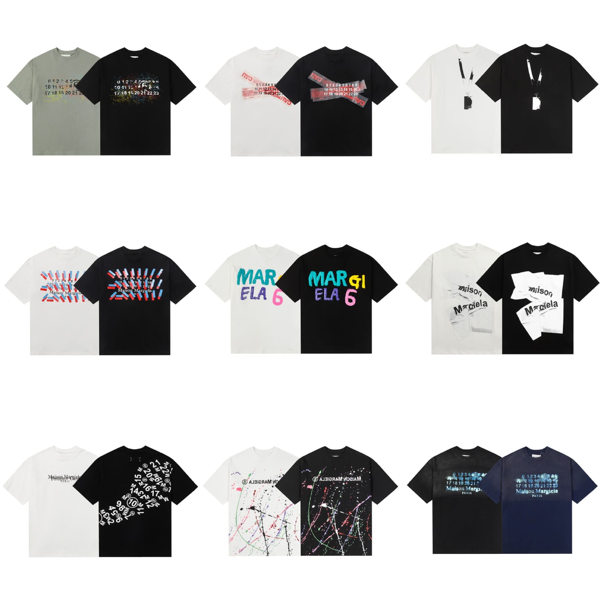 Maison Margiela MM6 Digital Pattern Short Sleeve T-Shirt Series A