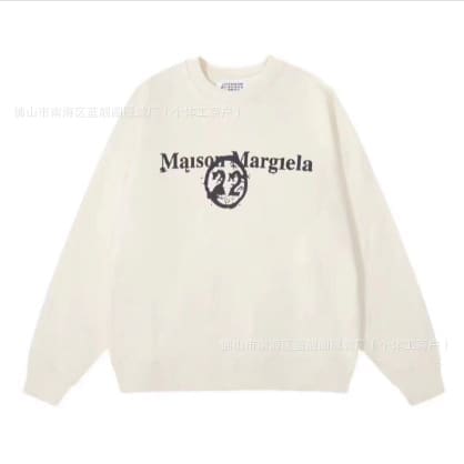Maison Margiela MM6 Terry Round Neck Sweater for Men and Women