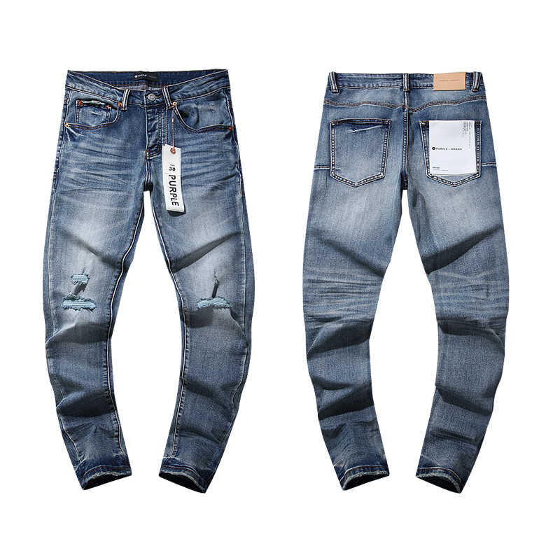 pu*re b*and distressed slim straight jeans american high street style