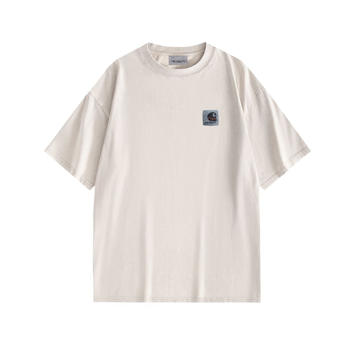 Carhartt Letter Embroidered Crew Neck T-Shirt Casual Style