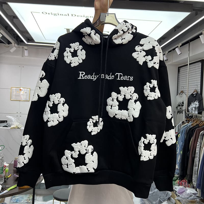 Denim Tears Embroidered Puff Print Sweatshirt and Sweatpants Set