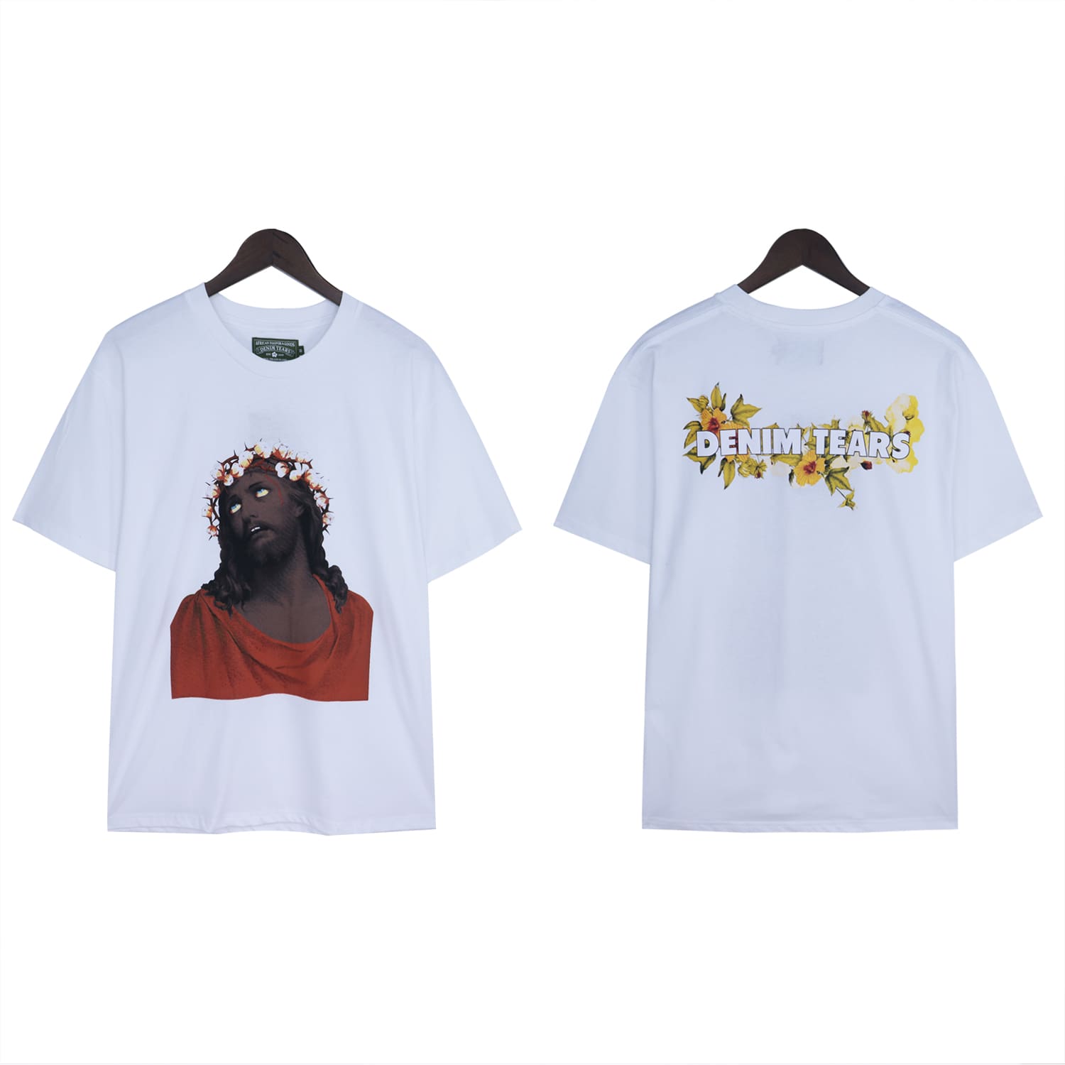 Denim Tears Oil Painting T-Shirt for Spring and Summer