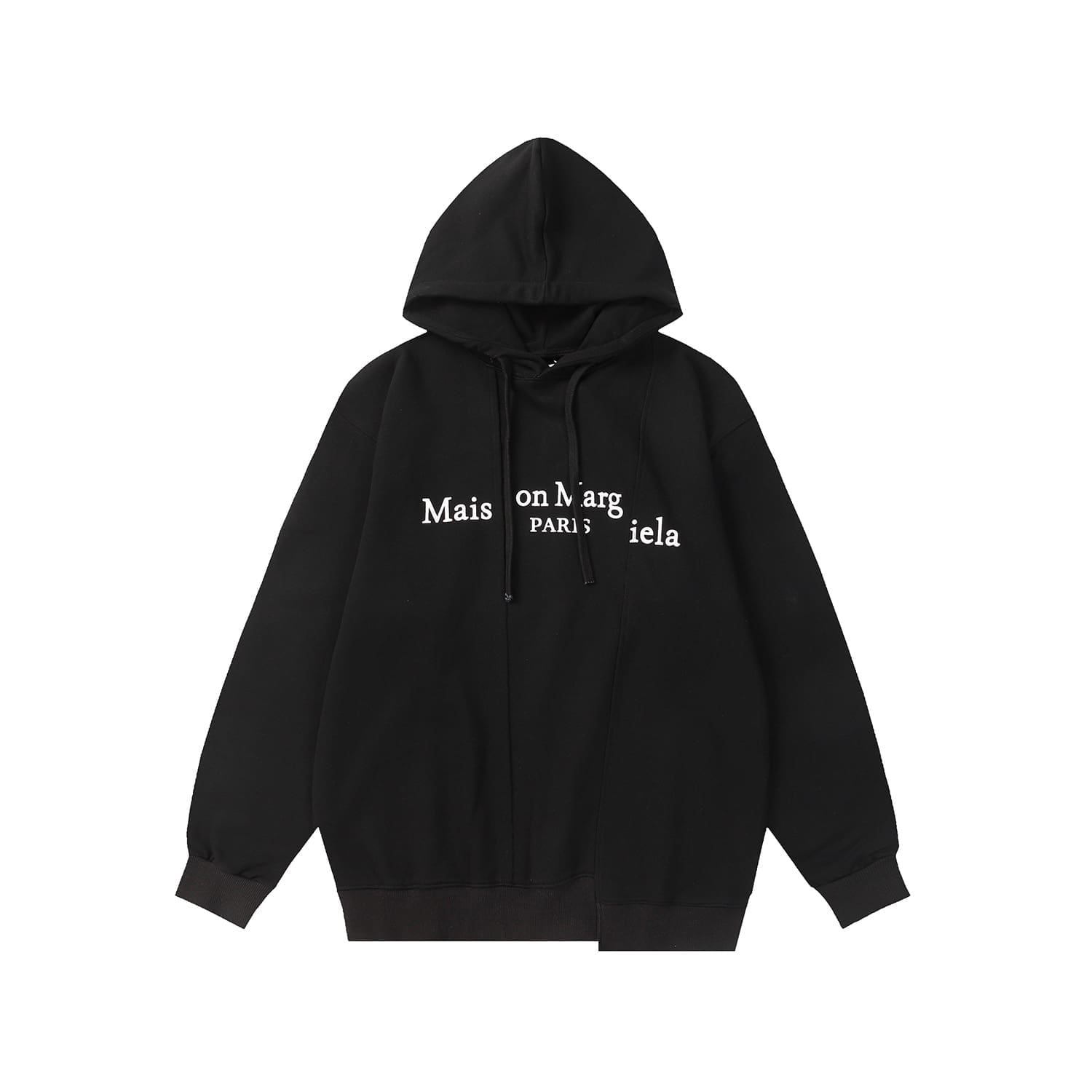 Maison Margiela MM6 Stitching Dislocation Loose Hoodie for Men and Women