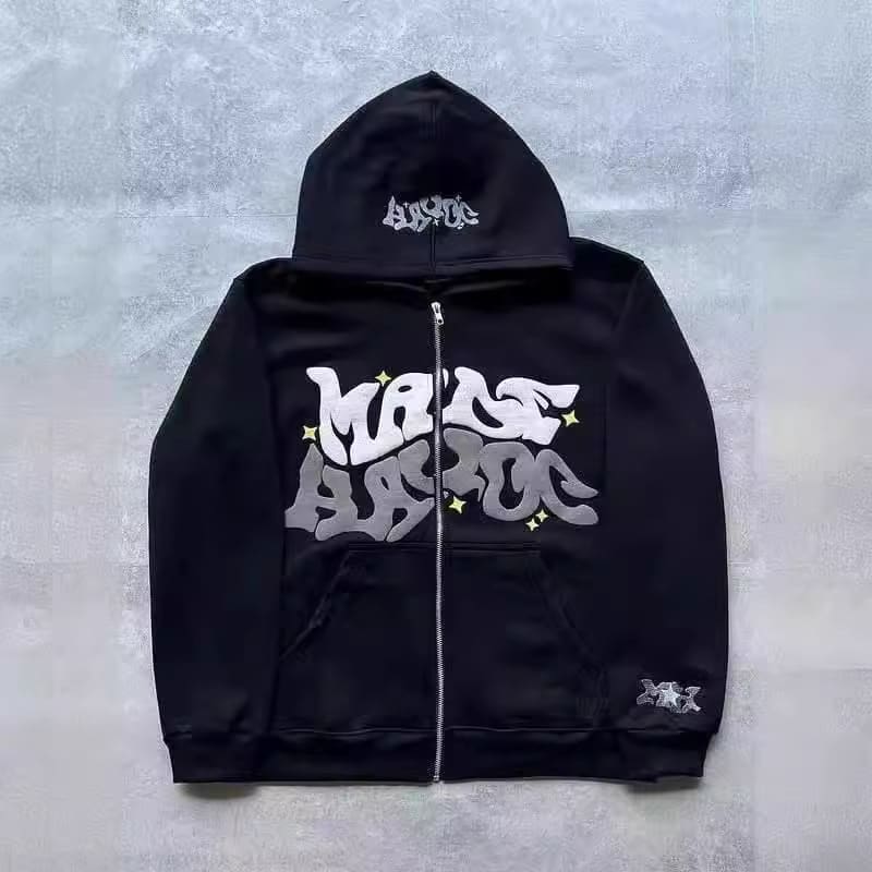 Letter Print Loose Sweatshirt Y2G Hip Hop Streetwear Pullover