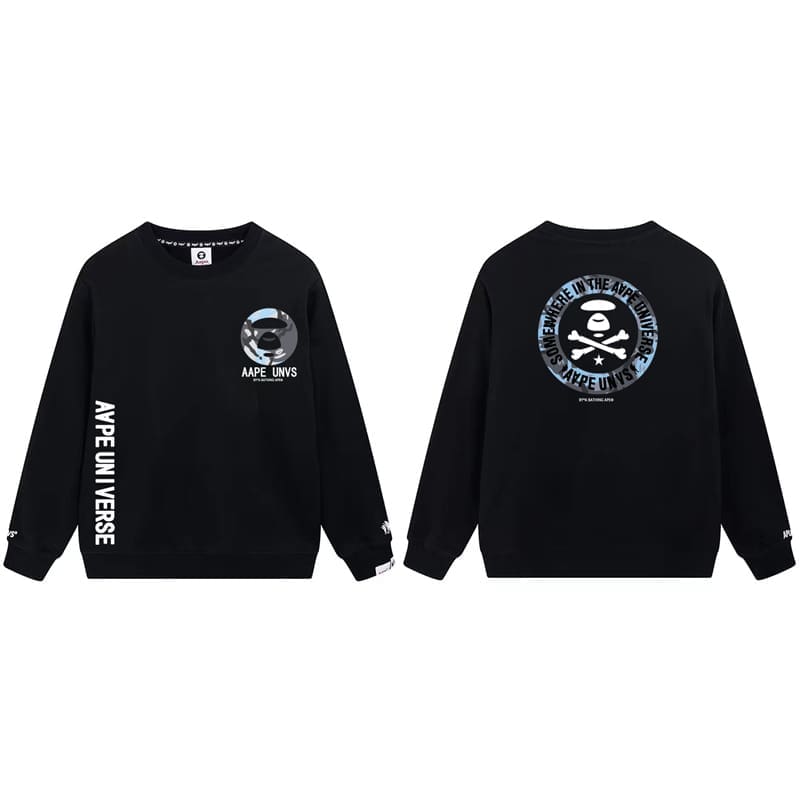 AAPE Ape Head Camouflage Loose Terry Hoodie for Men and Women