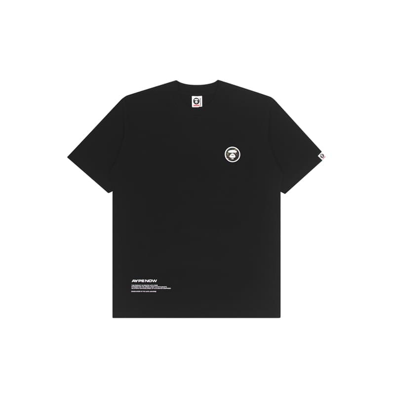 AAPE Camouflage Letter Print Loose Short Sleeve T-Shirt for Men and Women