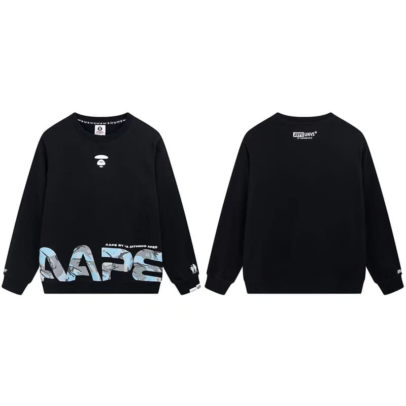 AAPE Ape Head Camouflage Loose Terry Hoodie for Men and Women