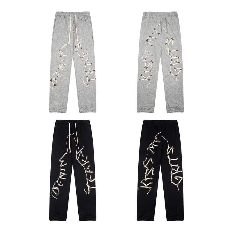 Denim Tears Skeleton Print Cotton Sweatpants for Men
