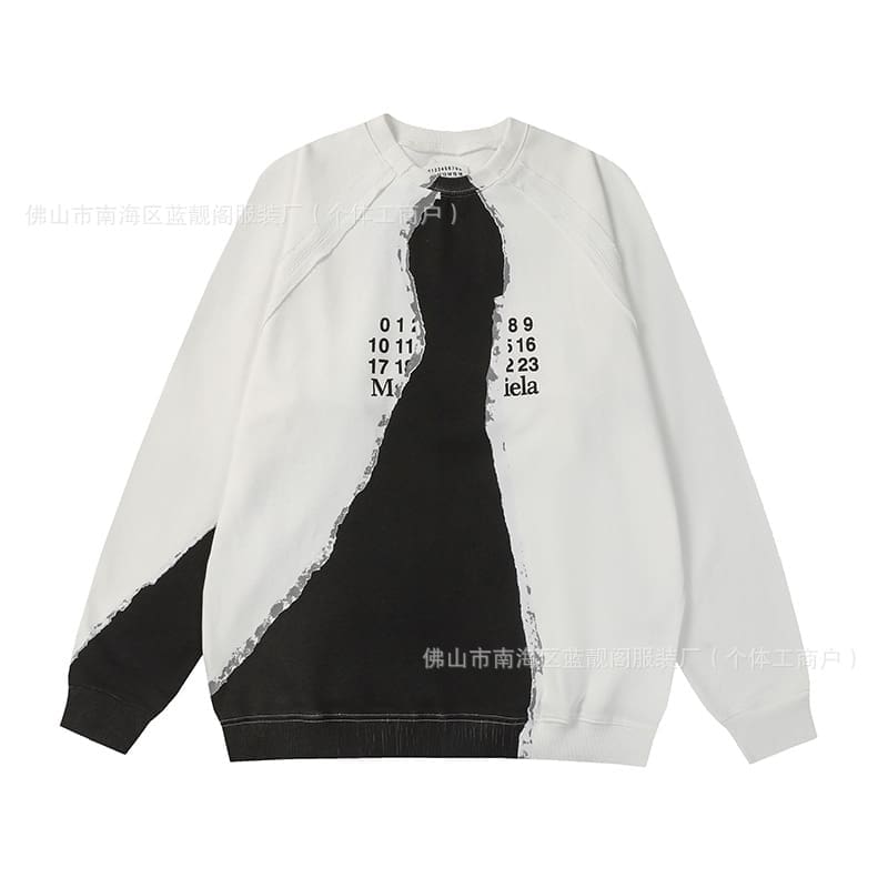 Maison Margiela MM6 Terry Round Neck Sweater for Men and Women