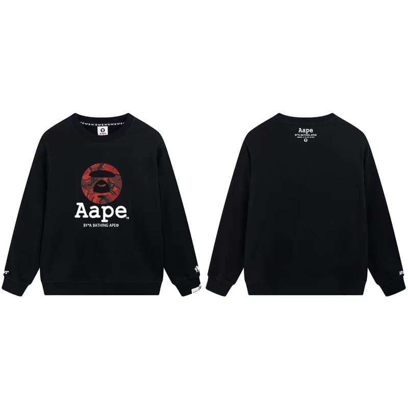AAPE Ape Head Camouflage Loose Terry Hoodie for Men and Women