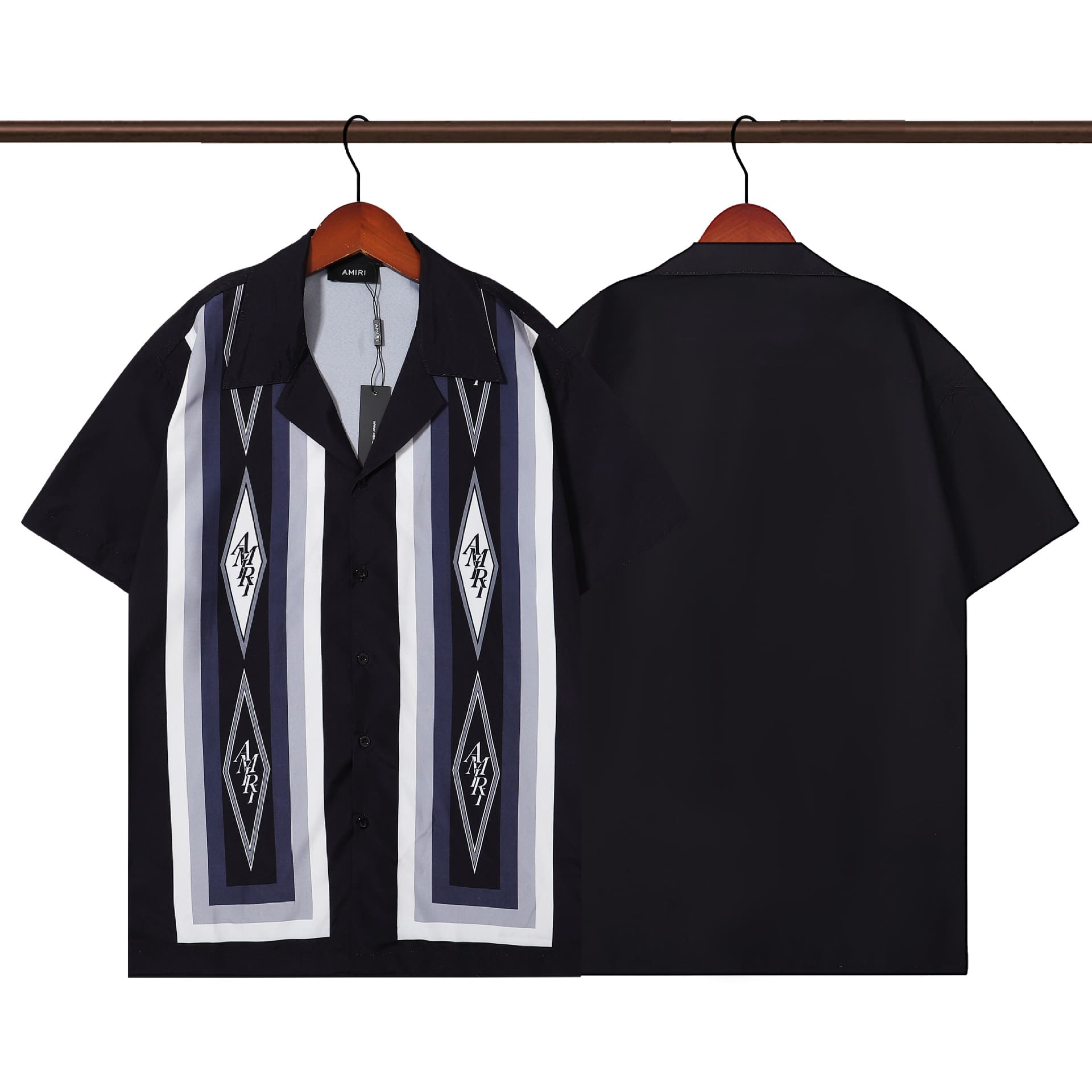 Casablanca Printed Beach Short Sleeve Shirt for Men Spring and Summer