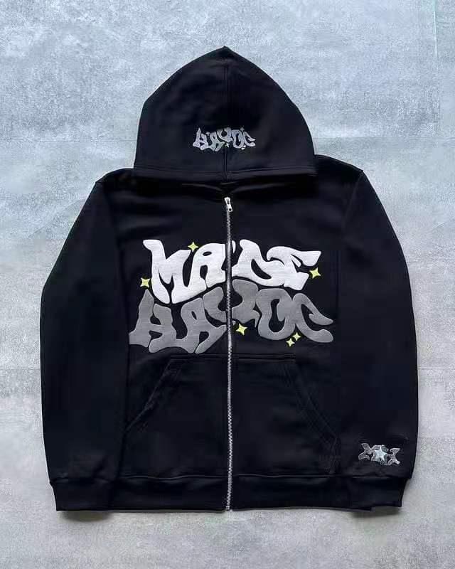 Letter Print Loose Sweatshirt Y2G Hip Hop Streetwear Pullover