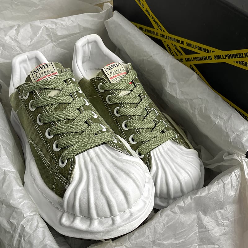 Maison Mihara Shell Toe Thick Sole Canvas Shoes