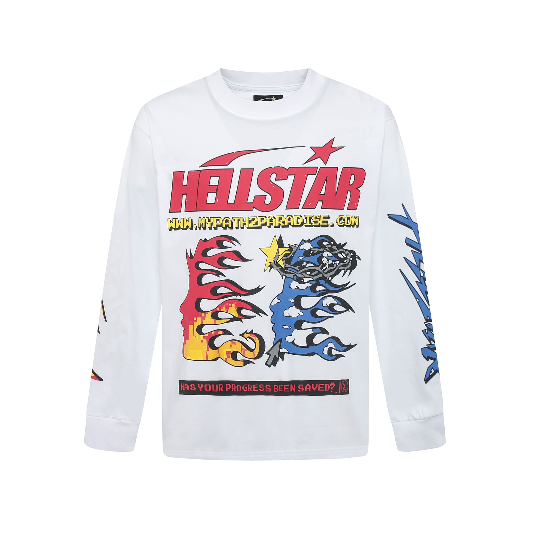H*lst*r european and american high street fashion hip hop fashion brand men’s and women’s printed loose cotton crew neck bottoming shirt long sleeve t-shirt ins