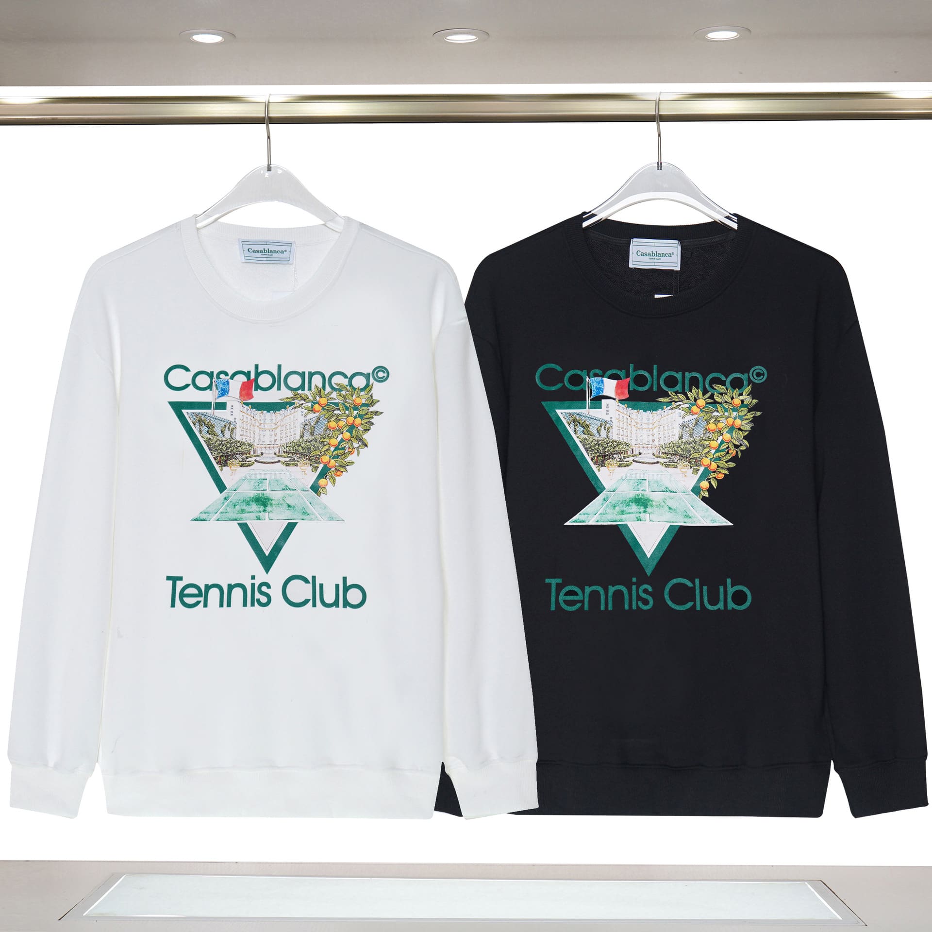 Casablanca Cotton Round-Neck Men’s Long Sleeve Sweatshirt