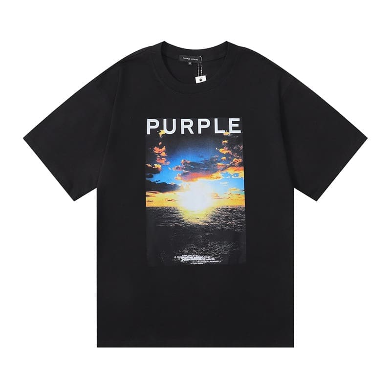 pu*re b*and loose cotton t-shirt round neck short sleeves for men