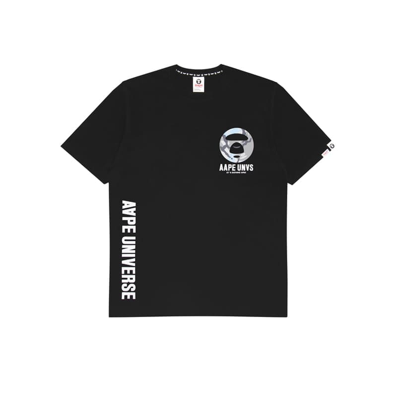 AAPE Camouflage Letter Print Loose Short Sleeve T-Shirt for Men and Women