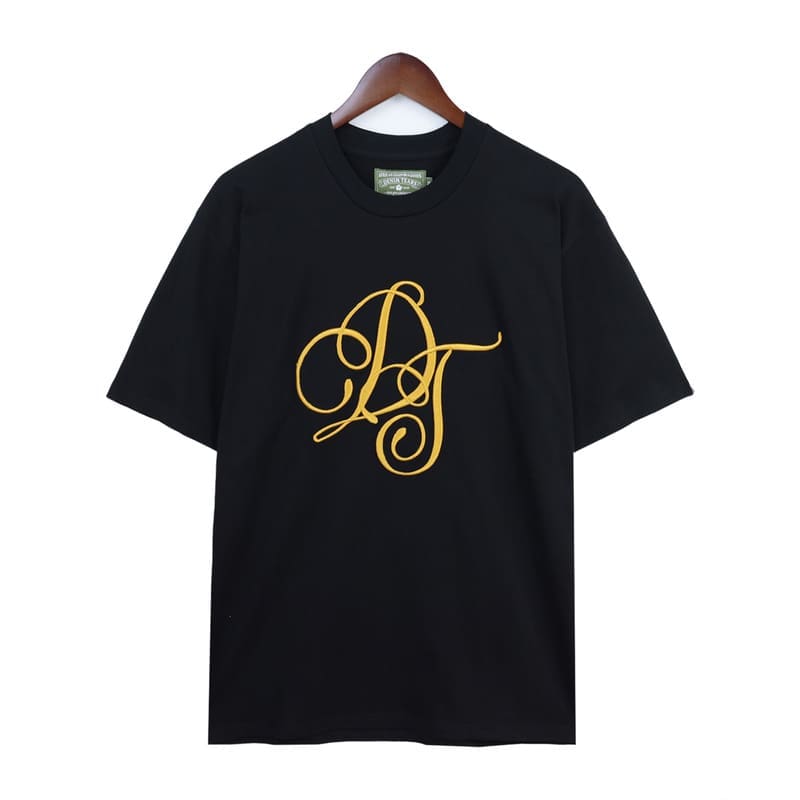 Denim Tears Kapok Letter Logo Embroidered Short Sleeve T-Shirt