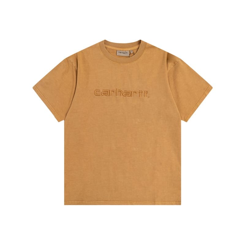 Carhartt Letter Embroidered Crew Neck T-Shirt Casual Style