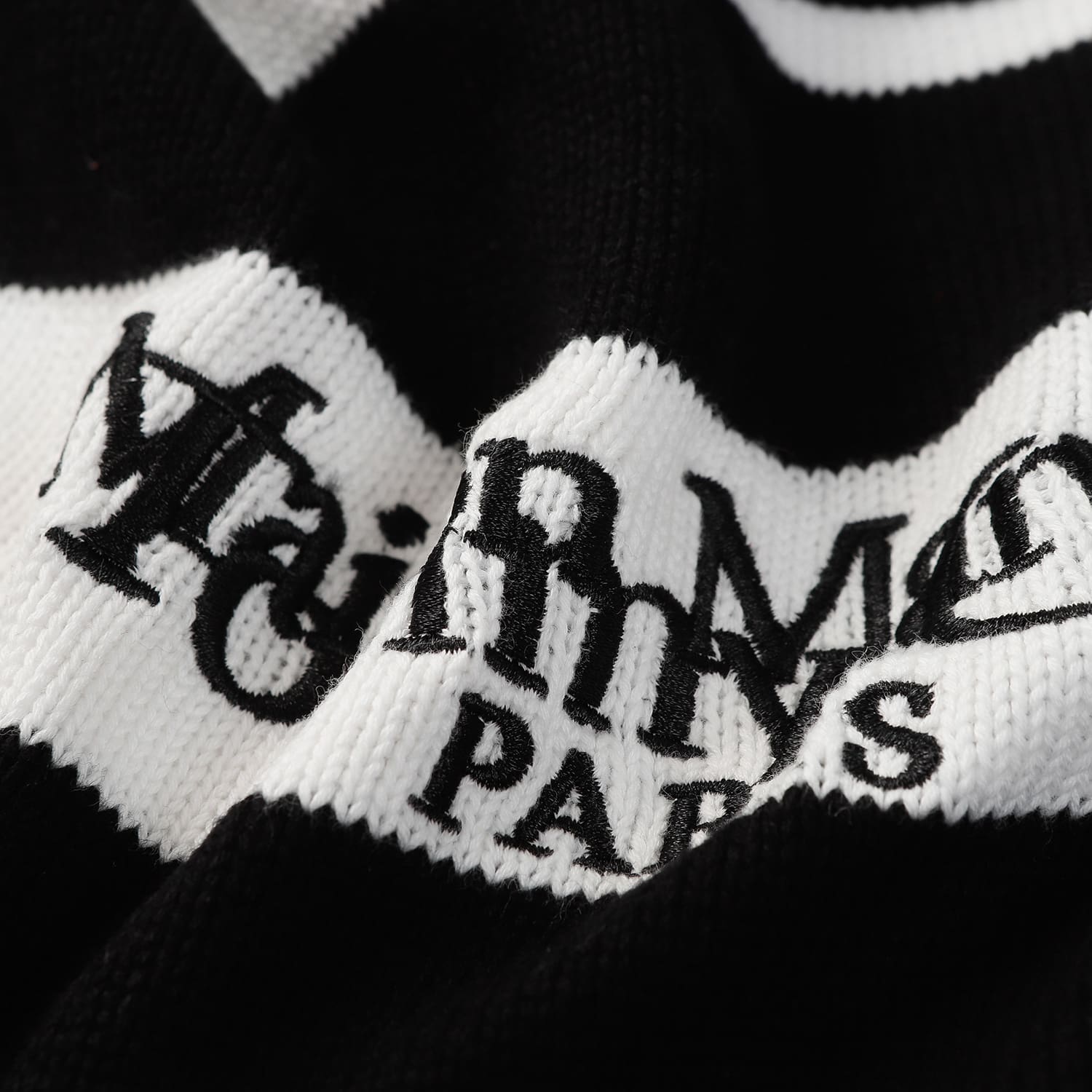 Maison Margiela MM6 Letter Embroidered Loose Crew Neck Sweater