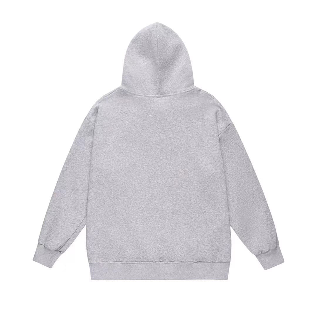 BA Ape Head Logo Letter Print Hoodie Loose Fit for Men and Women