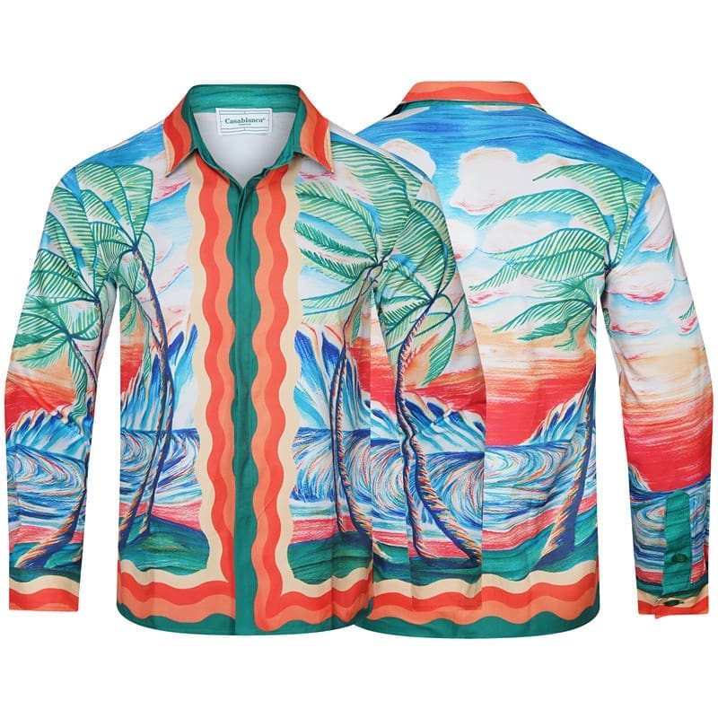 Casablanca Long Sleeve Fashion T-Shirt for Men