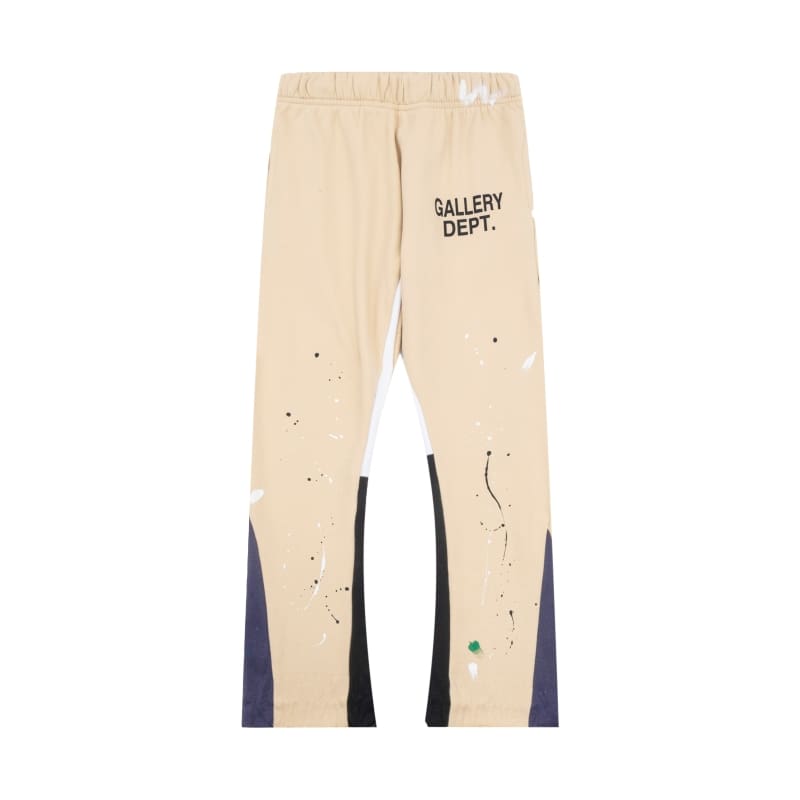 Gallery Dept hand painted splash ink contrast color trousers casual loose bootcut trousers