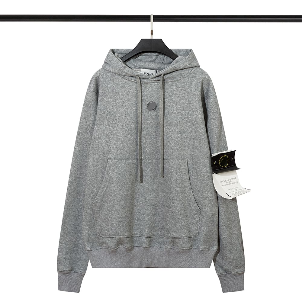 Stone Island Embroidered Icon Hoodie Pullover for Men and Women