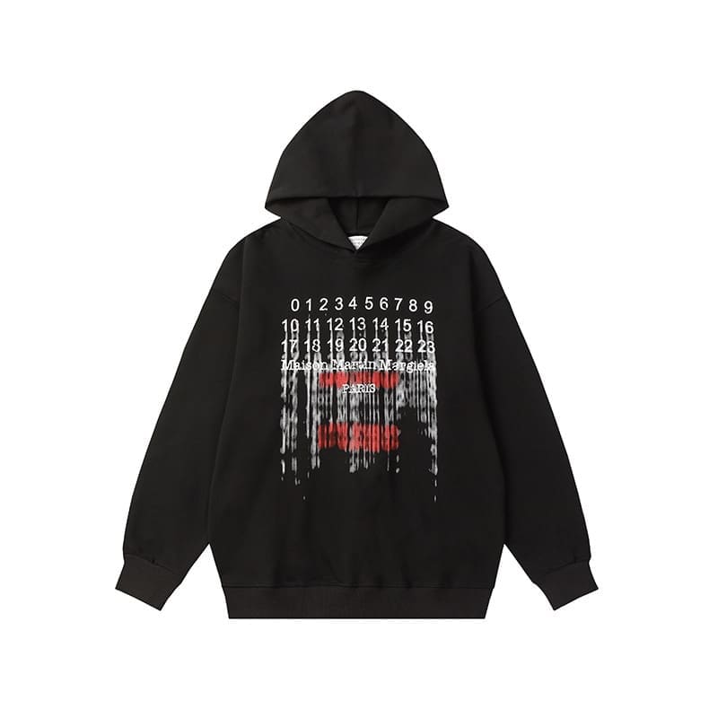 Maison Margiela High Street Vintage Letter Print Sweater for Men and Women