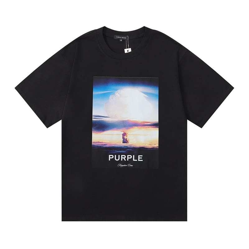 pu*re b*and loose cotton t-shirt round neck short sleeves for men